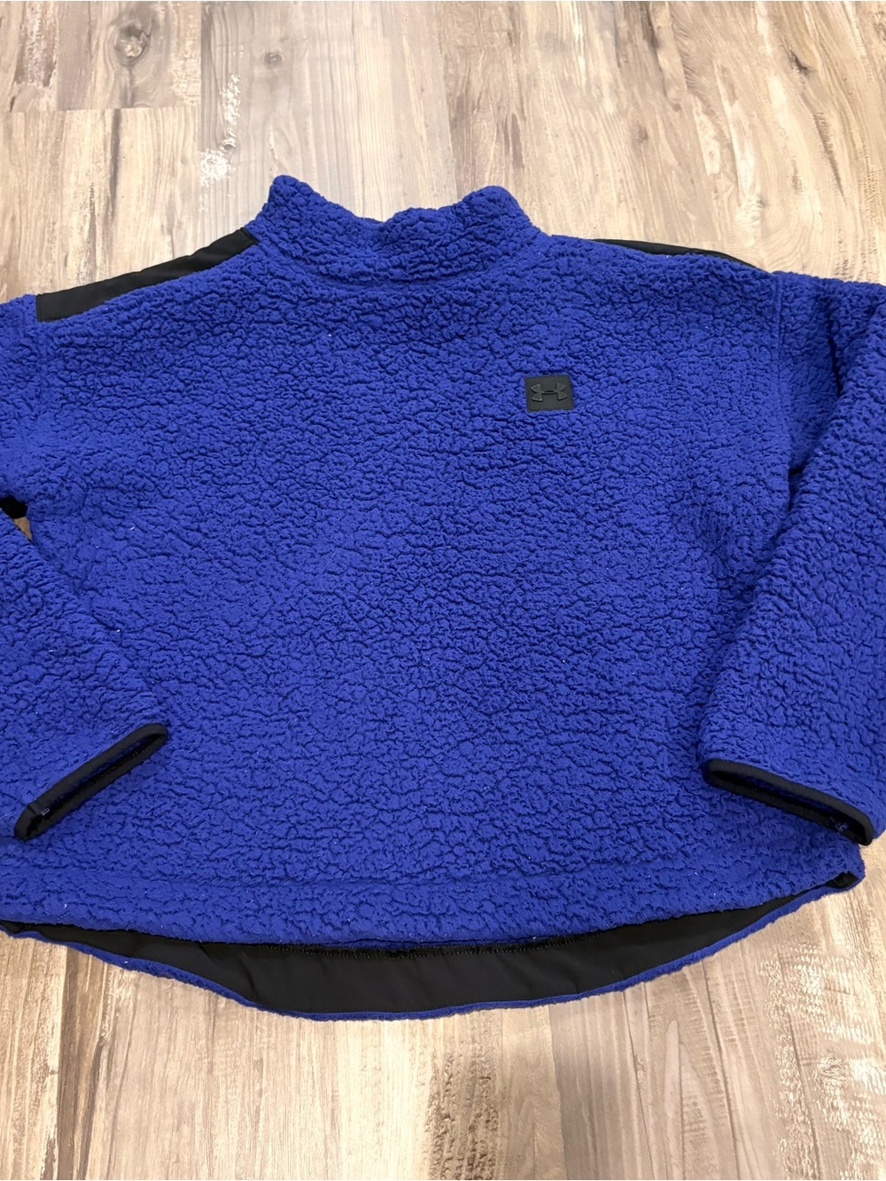 Under Armour Sweater Womens Large Purple Fleece Sherpa Mock Outdoor Athleisure
